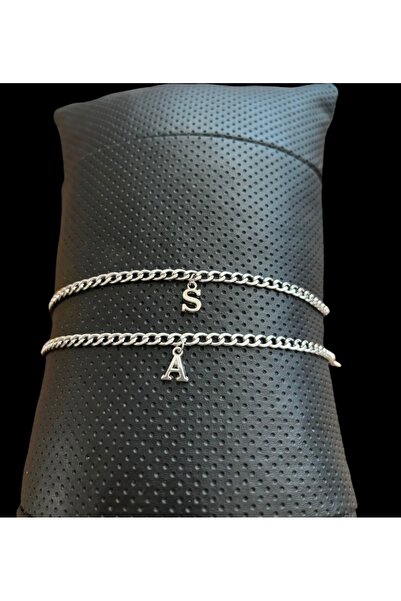derokas New Year's Gift - Dear Steel Letter Couple Bracelet