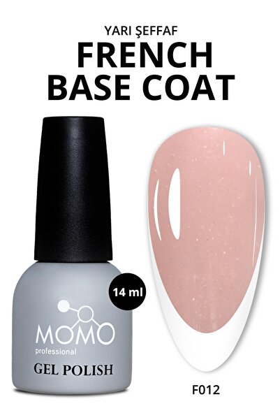MOMO professional Kalıcı Oje French Base F012, Işıltılı Ten, 14 ml