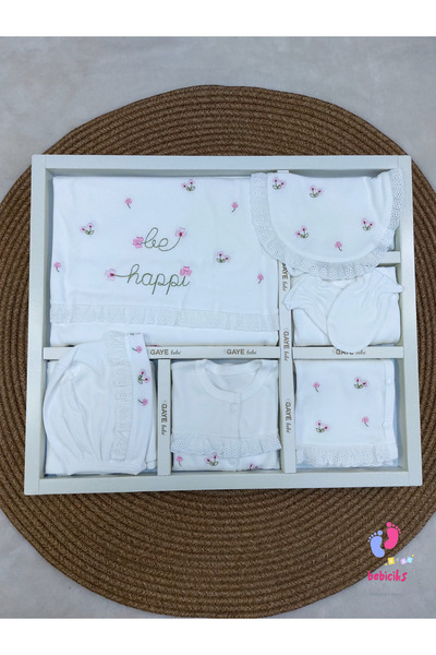 Gaye Bebe GAYE BEEB DESENLİ 10 PARÇA KIZ BEBEK HASTANE ÇIKIŞI