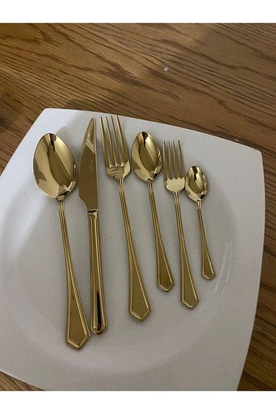 Bernardo Victoria Titanium Gold 12-Piece 72-Piece Cutlery Set