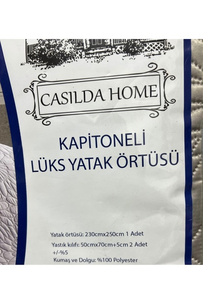 CASİLDA HOME Kapitoneli lüks yatak örtüsü
