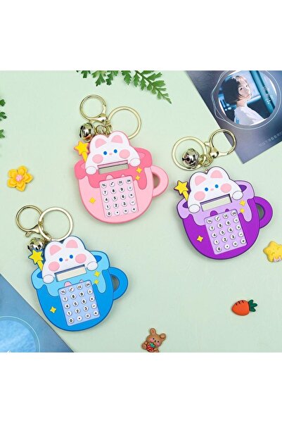 Genel Markalar Şirin Dinazor Kedi Köpek Figürlü Yeni Nesil Mini Hesap Makines...