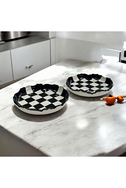 AYGEN HANDMADE ÇİNİ SERVİS SUNUM TABAĞI KISA 3 AYAKLI YUVARLAK 20 CM TASARIM ...