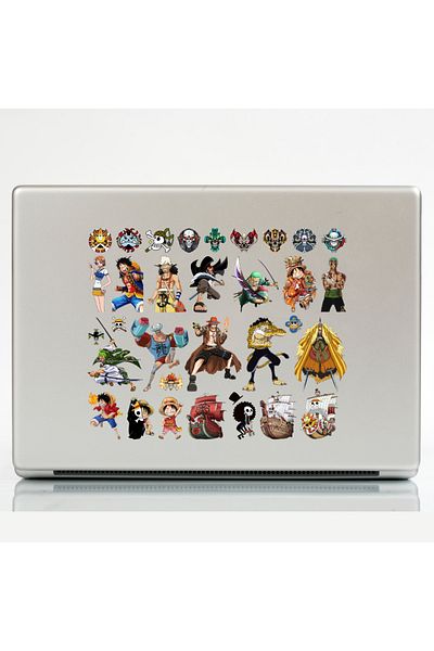 Ororabutik Σετ αυτοκόλλητων Anime One Piece 54 τμχ - Σετ αυτοκόλλητων Scrapbook Bullet Journal