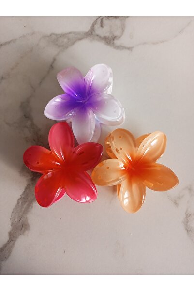Home Lotus Flower Latch 3-Piece Buckle Women's Large Size 8 cm