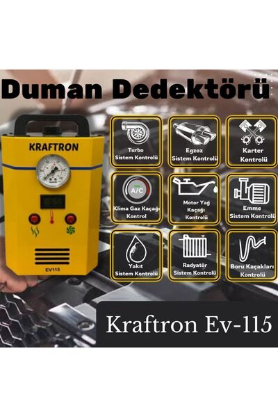 KRAFTRON Duman Dedektörü Uyumlu Araç Kaçak Bulma Makinesi Ustaların Yardımcıs...