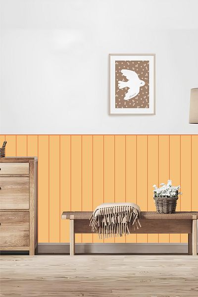 Grafikup Folie pentru panou de perete cu dungi Folie decorativă pentru acoperirea peretelui cu dungi