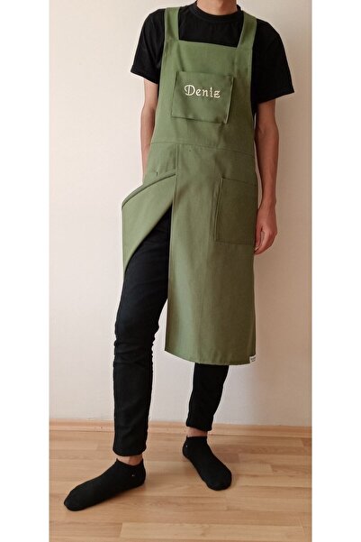 moms and babies İş Atölye Seramik Barista Kuaför Garson Bahçıvan Önlüğü Özel Tasarım Isim Yazılı