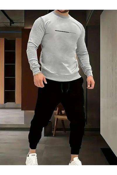 JANSO GROUP -Men's Tracksuit Set Color Whatever Compact Fabric (with Cotton Inside)