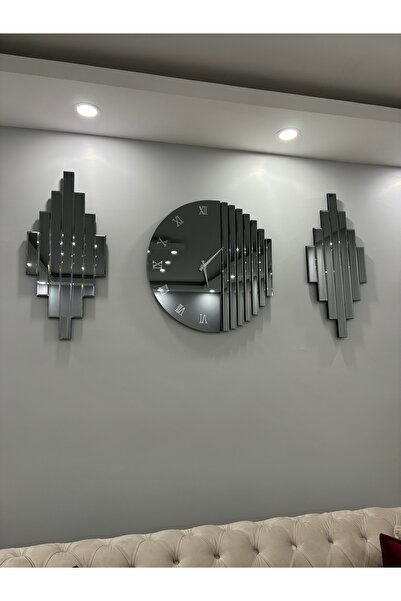 PAŞABAHÇE CAM Ay saat seti füme