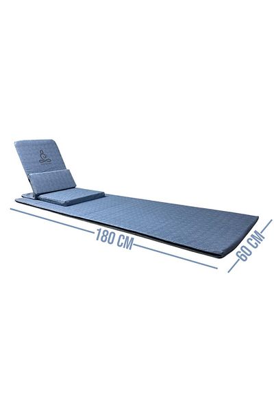 REMEGE Backjack 3XL - Καρέκλα Διαλογισμού Yoga με Υποστήριξη, Υφασμάτινο Ματ 60x180, Καρέκλα που αναπνέει και μαξιλάρι δαπέδου