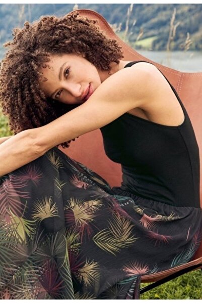 aniston selected SELECTED Лятна рокля с многоцветен дизайн с листа