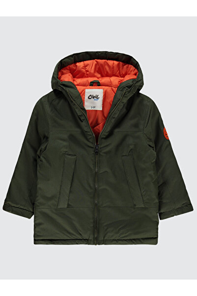 Civil Boys Erkek Çocuk Kapüşonlu Mont 2-5 Yaş Haki