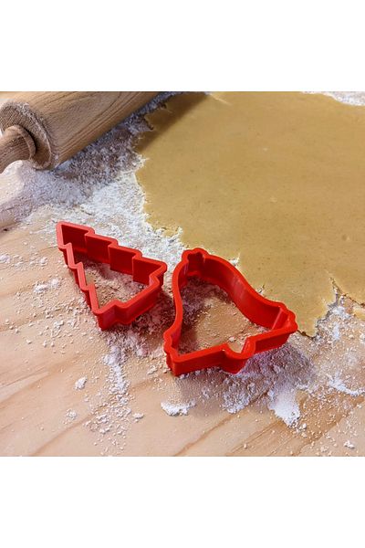 Beta Set of 6 New Year Cookie Mold Dough Shaper