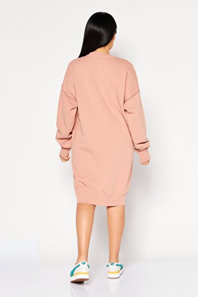 Diesel Women Plain Midi Sweater Dress, Coral