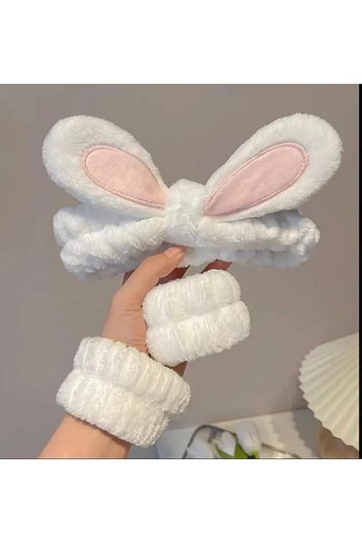 OzzTakı رباط شعر على شكل أذن أرنب