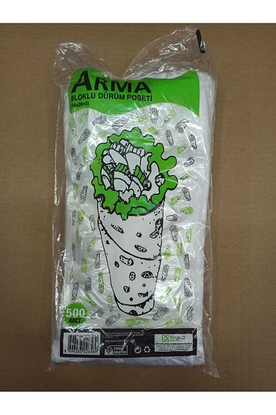 BAKOM AMBALAJ Quality Dürüm Adana Raw Meatball Bag 14X28 500 Pieces