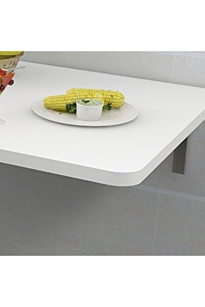 Kydonia Home 60x90 Cm Oval Köşeli Duvara Monte Kırma Katlanır Masa