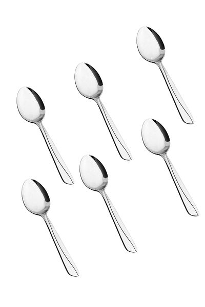 HIC 6-piece stainless steel dessert spoon set