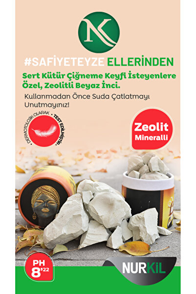 Nurkil YENİLEBİLİR KİL ZEOLİTLİ BEYAZ İNCİ