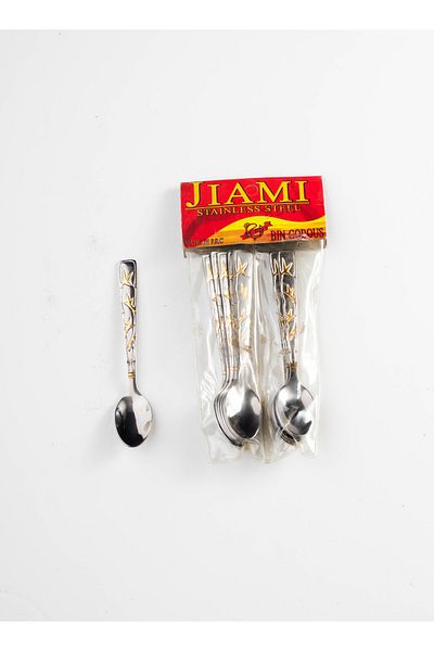 HIC 12-Piece Stainless Steel Teaspoon Set