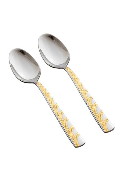 HIC 12-Piece Stainless Steel Dinner Spoon Set