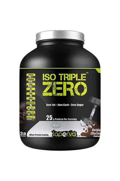 Laperva New Generation Cheese Iso Triple Zero - 6 Water Juice Protein, Belgian Chocolate 2 lb