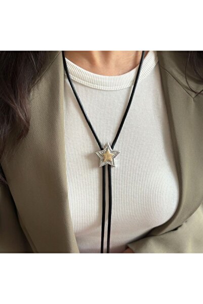 Sibelya Aksesuar قلادة نجمة ربطة عنق سيبيليا (قابلة للتعديل)