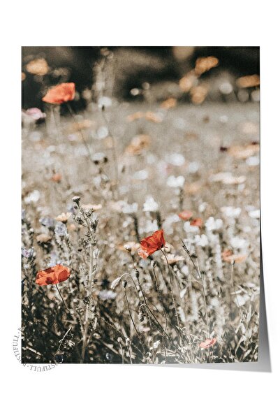 Postifull Poster rustic fără rame, pictură nordică maro, NR:195 Fotografie ve...