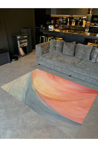Rugs Modern Halı Ebrul Koleksiyonu Pastel Tonlarda Soyut Desenli Dokuma Taban...