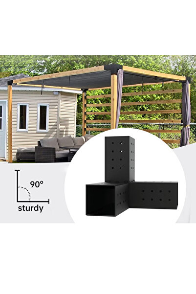 FBT Pergola Baglantı Metal Köşebent Ve Zemin Ayağı (BAĞLANTI VİDASI HARİÇ)