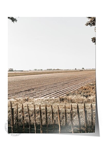 Postifull Poster rustic fără rame, pictură nordică maro, NR:220 Fotografie de...
