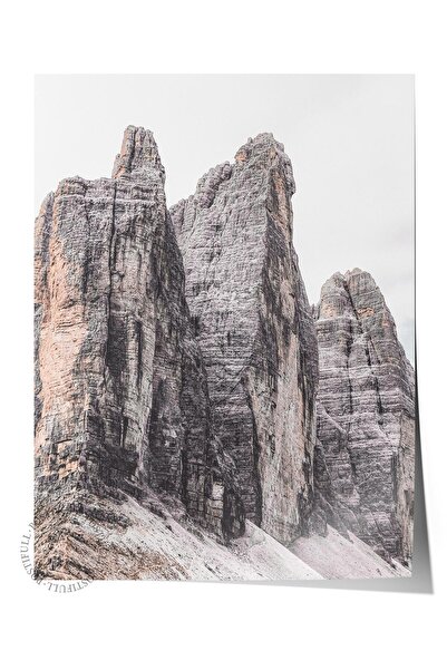 Postifull Poster rustic fără rame, pictură nordică maro, NR:320 Fotografie Mu...