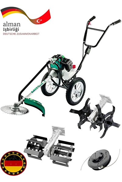 OG GERMANY STEEL Alaman 16H Benzinli Tekerlekli Ot Çim Biçme Tırpan Motoru Ve...
