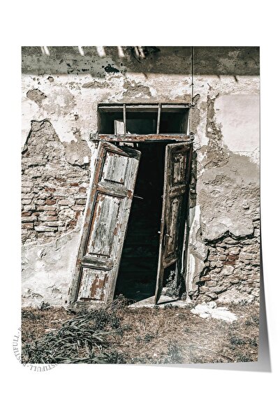 Postifull Poster rustic fără ramă, pictură nordică maro, NR:177 Fotografie cu...