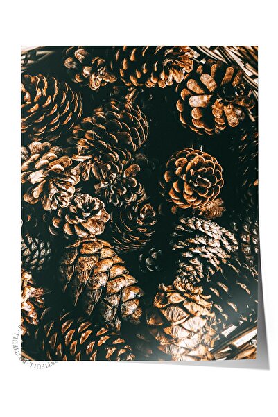 Postifull Poster rustic fără rame, pictură nordică maro, nr:468 Fotografie cu...