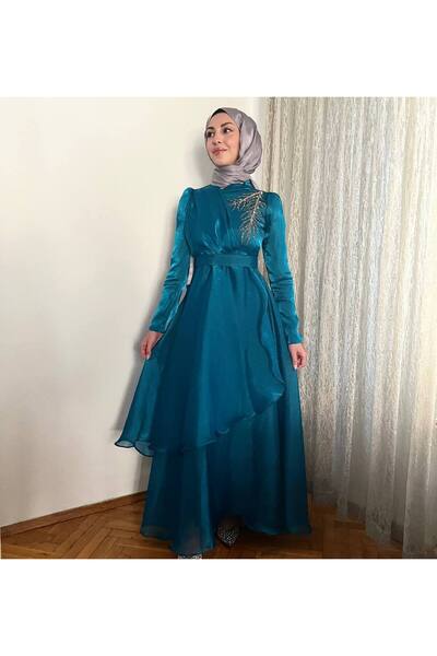BestShopping Organze Taş Detay Abiye