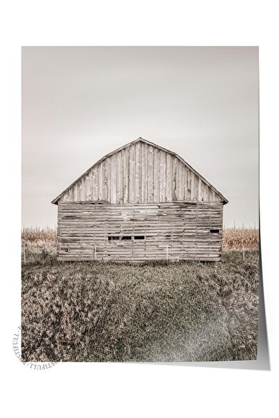 Postifull Poster rustic fără rame, pictură nordică maro, NR:250 Fotografie de...