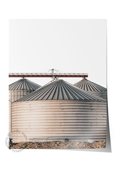 Postifull Poster rustic fără rame, pictură gri nordică, NR:389 Fotografie Sil...