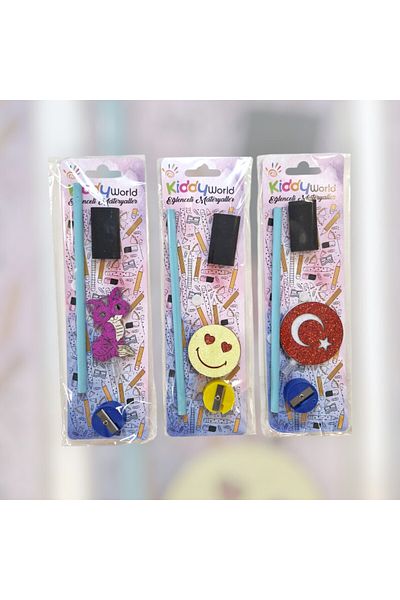 ALPJOY Set of 12 3D Glitter Figured Stationery Pencils