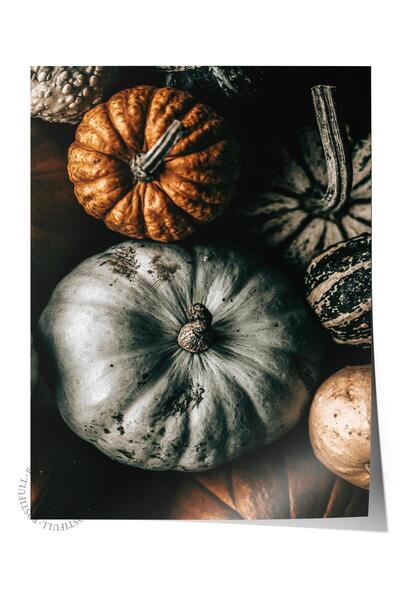 Postifull Poster rustic fără ramă, pictură nordică maro, nr:472 Fotografie cu...