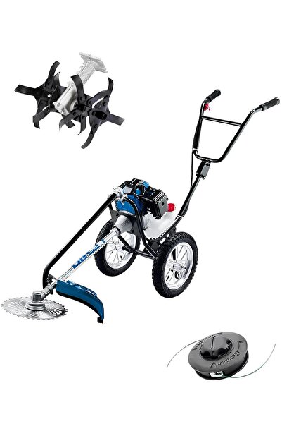 OG GERMANY STEEL Alaman 12H Benzinli Tekerlekli Ot Çim Biçme Tırpan Motoru Ve...