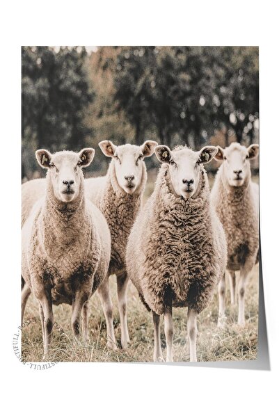 Postifull Poster rustic fără ramă, pictură nordică maro, NR:264 Fotografie cu...