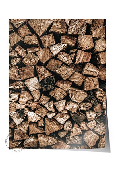 Postifull Poster rustic fără rame, pictură nordică maro, NR:192 Fotografie cu...