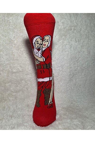 Renetic Yılbaşı Hediyelik Sevgili Çorap Yılbaşı Çorabı, Yeni Yıl Çorabı, Noel Çorabı