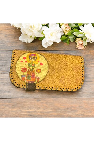 Şaşıkedi Otantik El İşçiliği Tasarım Para Cüzdanı Hediye Desen