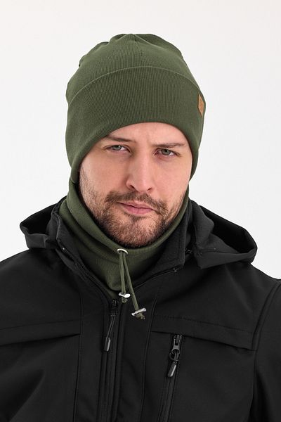 Butikgiz Men's Fisherman Style Cotton Camisole, Anti-Sweat, Ultra Light, Soft Beret Neck Collar Set