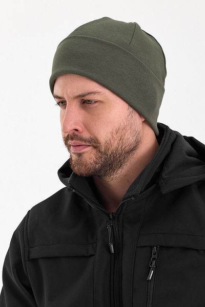 Butikgiz Men's Brown Color Thermal Beanie Hünkar Style 100% Cotton Series - 2 Different Appearances