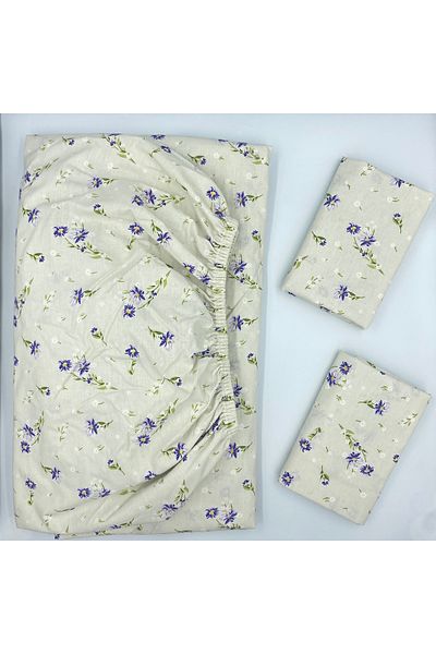 pınarhome collectıon ملاءة مطاطية من القماش القطني 100% + غطاء وسادة عمق الزاوية 28-30 سم من القماش الناعم للموسم الجديد