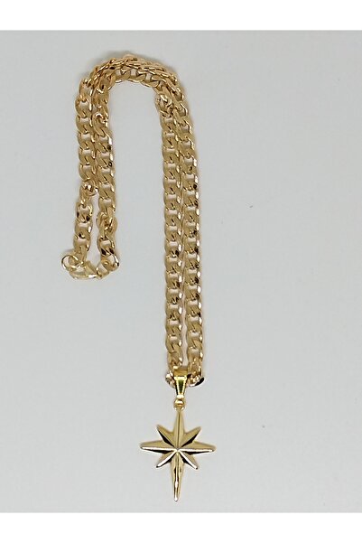 ESUSO Kuzey Yıldızı Kalın Zincir Kadın Kolye , Kolye , Kalın Kolye , Zincir Kolye